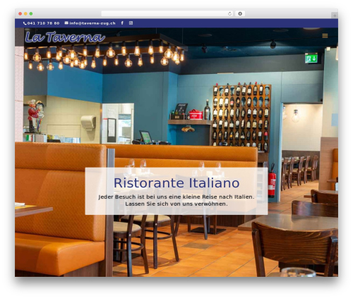 WordPress theme Divi - taverna-zug.ch