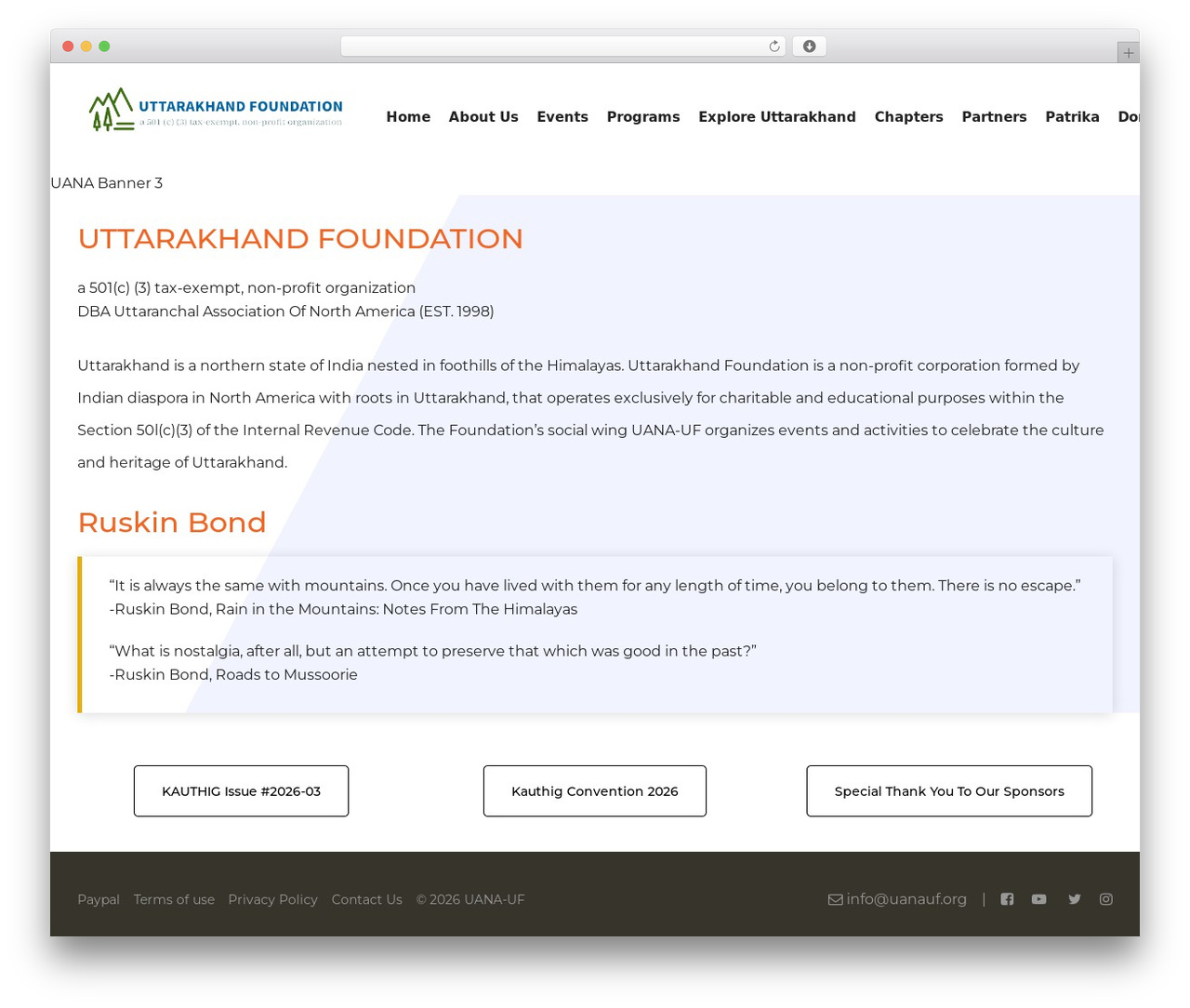 Ave Child theme WordPress - uanauf.org