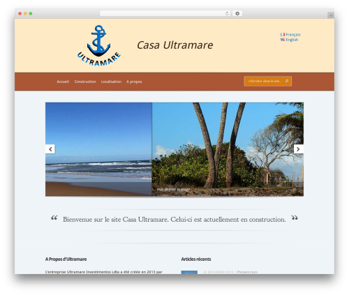 Evolution theme WordPress - ultramare.ch/fr