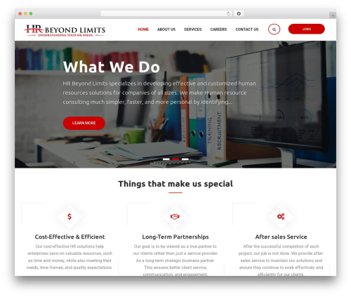 HRB WordPress theme - hrbeyondlimits.com