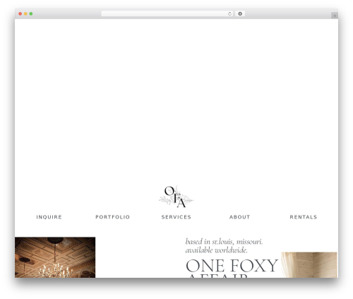 Page Builder Framework WordPress wedding theme - onefoxyaffair.com