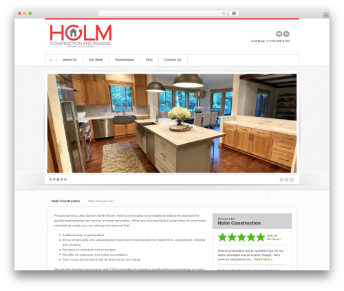 Swagger WordPress theme design - holmconstructiontahoe.com