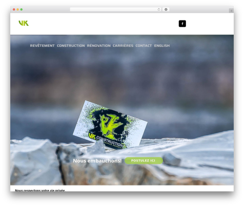 VK Constuction WordPress theme - vkconstruction.ca