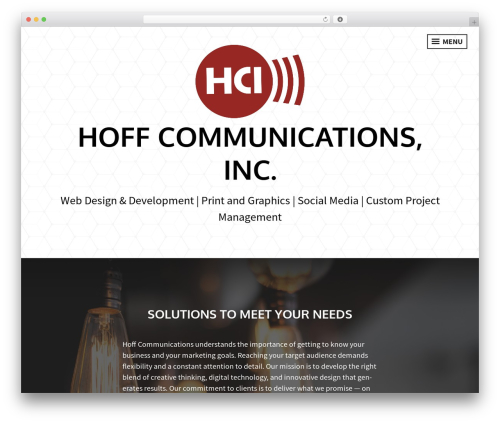 WordPress theme Intergalactic 2 - hoffcomm.com
