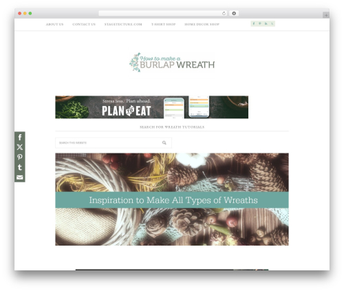WordPress theme Divine Theme - howtomakeaburlapwreath.com