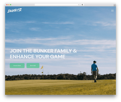 WordPress theme putter - bunker-golf.com