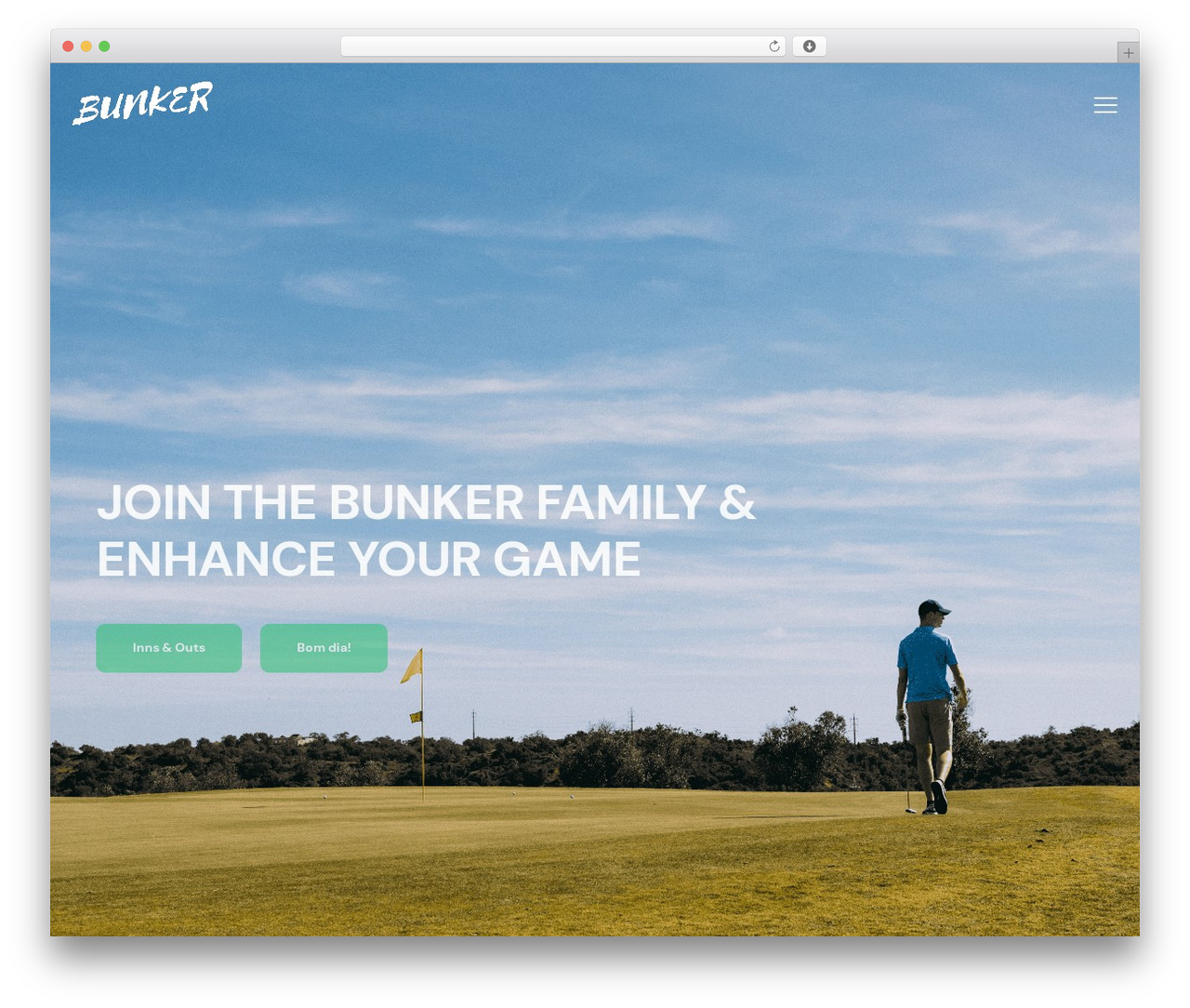 WordPress theme Putter - bunker-golf.com