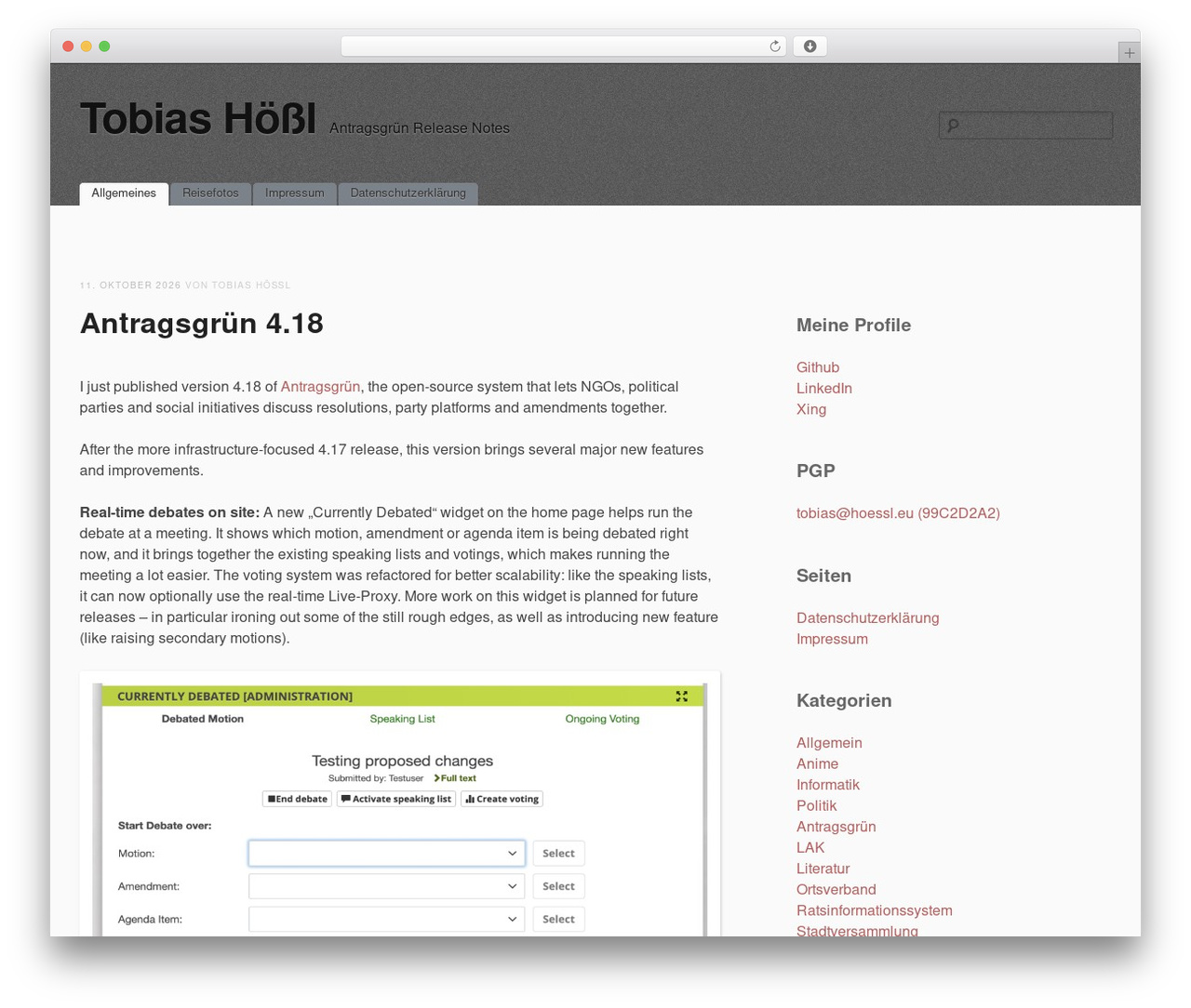WordPress theme simpleX - hoessl.eu
