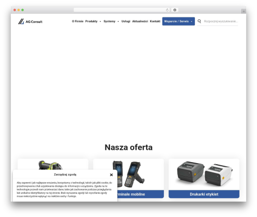 WordPress website theme AGConsult - agconsult.pl