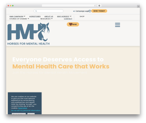 Charitable pro WordPress plugin - horsesformentalhealth.org