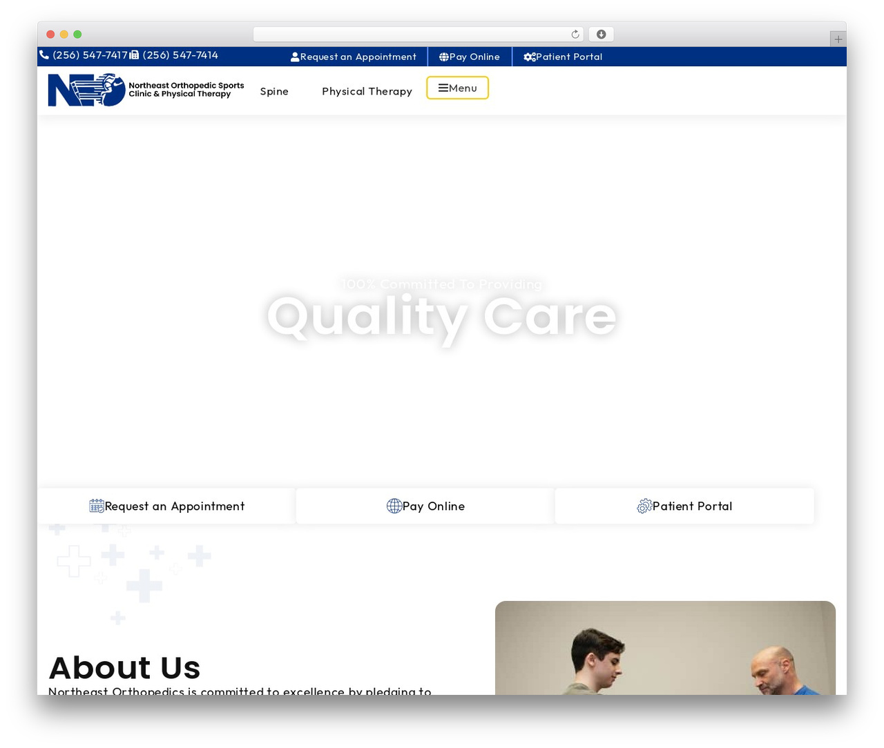 Hello Elementor WP theme - northeastorthopedics.com