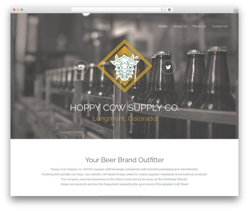 Mo WordPress theme - hoppycowsupplyco.com