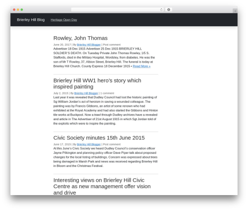 QuickStrap WP theme - brierleyhill.org
