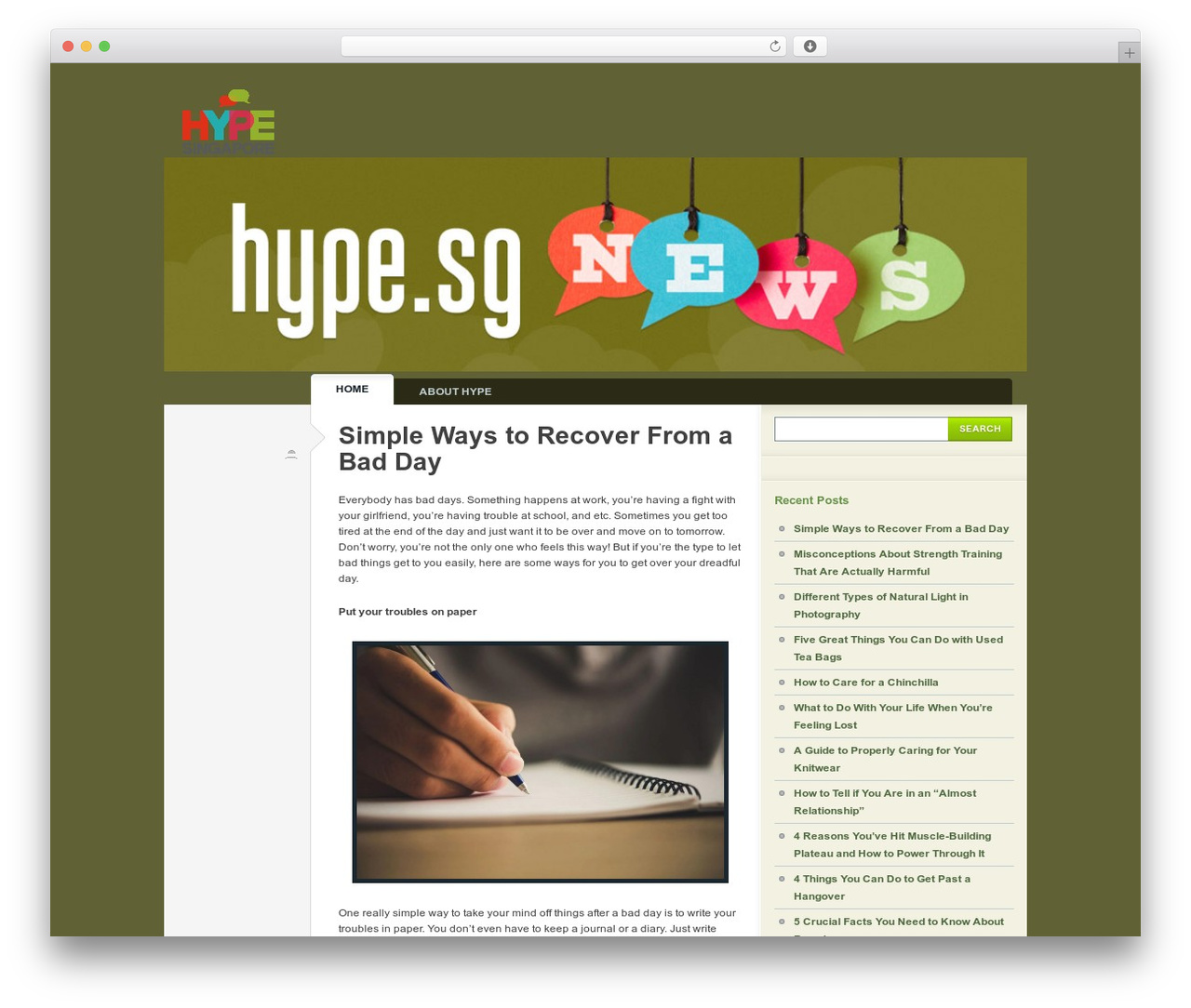 Typebased best WordPress theme - hype.sg Typebased best WordPress theme - hype.sg