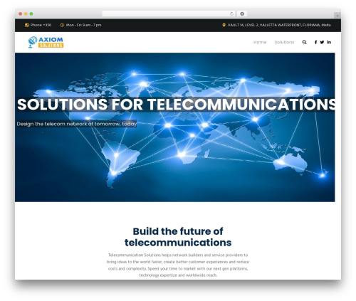 UnfinityPlus WordPress theme - axiomsolutions.ch