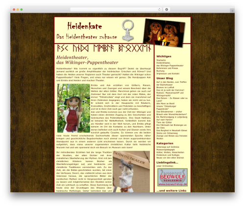WordPress theme Red Train - heidenkate.de