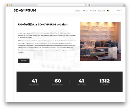 Balkon WordPress theme - 3d-gypsum.com