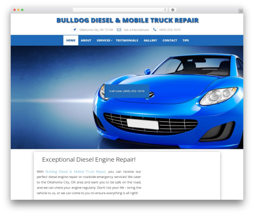 Divi WordPress theme design - bulldogdieselgasrepair.com