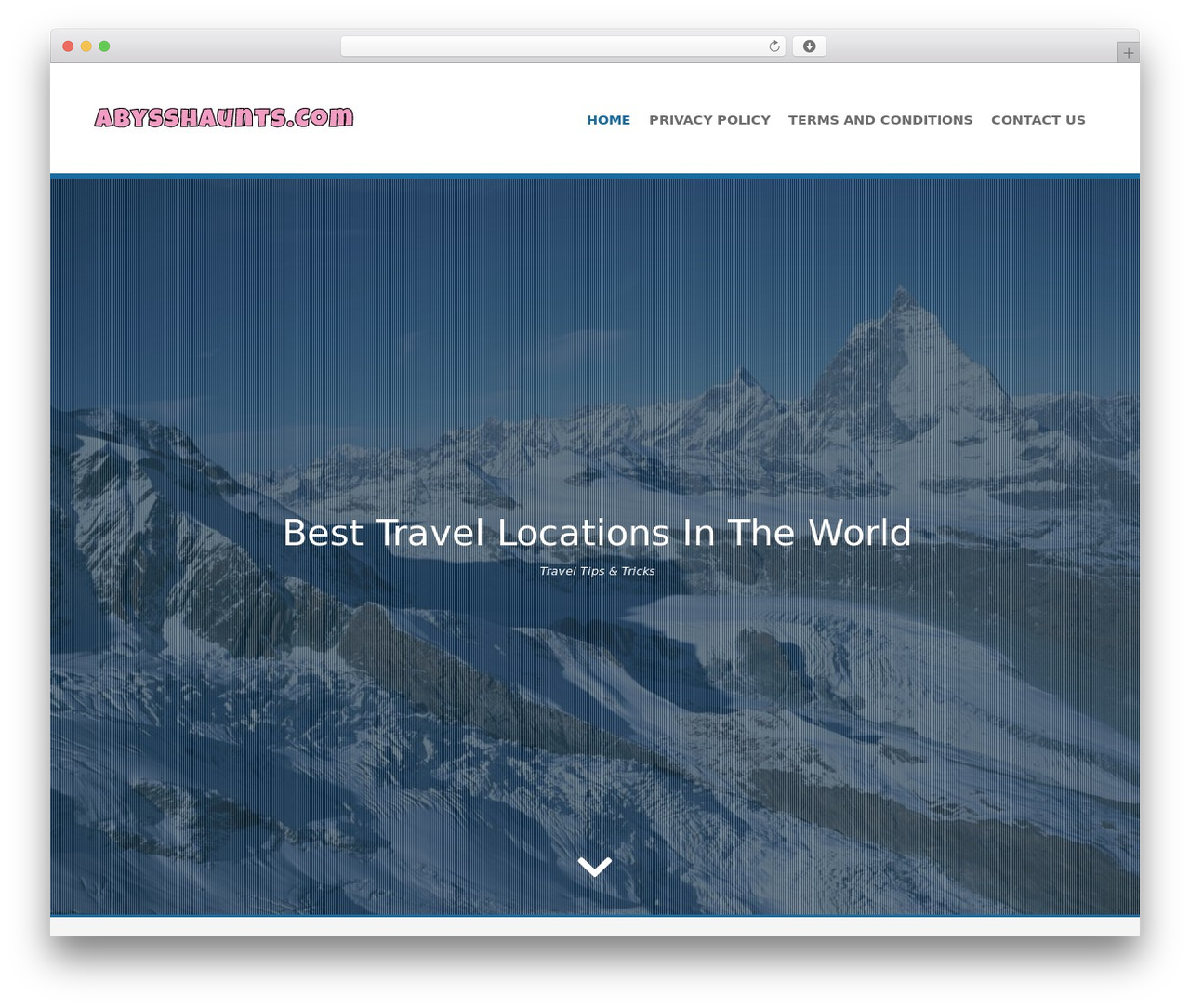 Ice Cold WordPress theme - abysshaunts.com