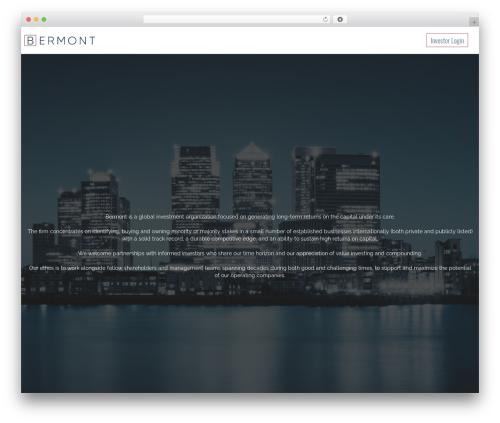 North WP theme - bermont.com