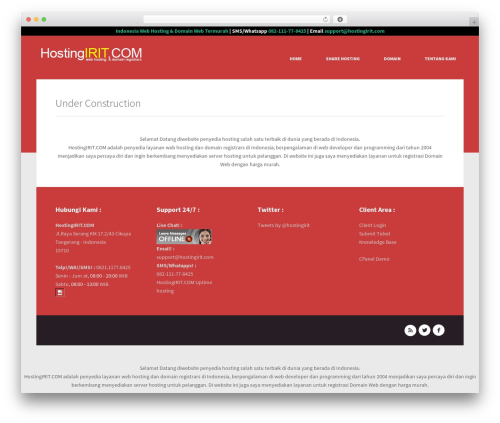 Premium WordPress Theme WordPress theme - hostingirit.com/id