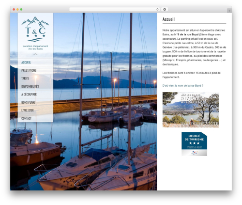 RoyalGold WordPress theme - aix-les-bains-location.fr