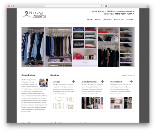 WordPress theme Solid WP - houseofclosets.com