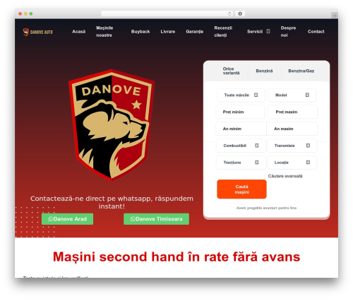 WordPress theme Vehica - danoveauto.ro