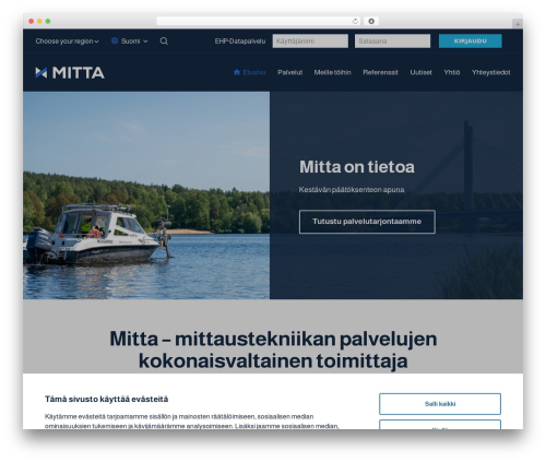 WordPress website theme Höyrymoottori - mitta.fi