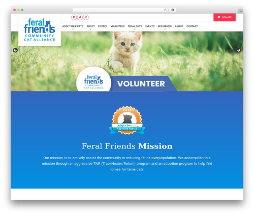Buzz To The Rescues Child WordPress page theme - feralfriends.org