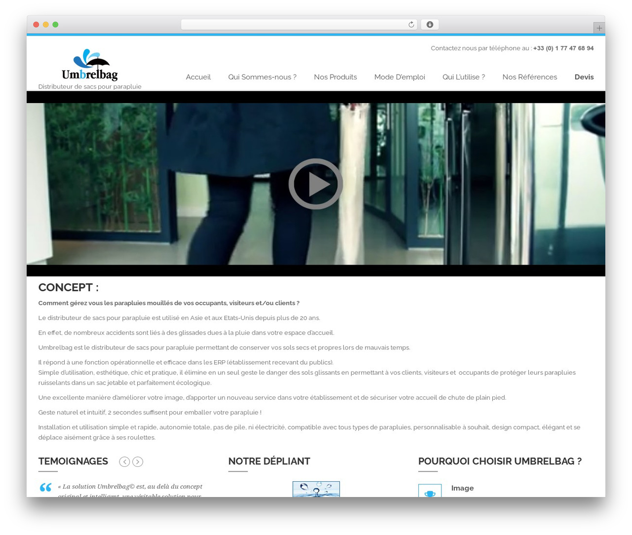 Compact WordPress theme - umbrelbag.fr Compact WordPress theme - umbrelbag.fr