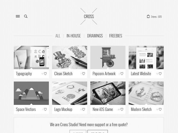 cross top WordPress theme by liviu_cerchez