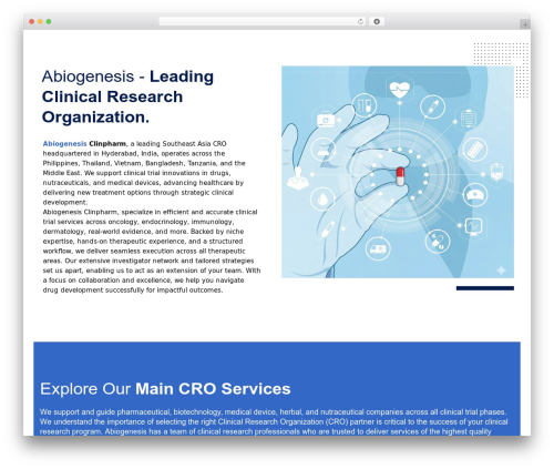 LabtechCO WordPress theme - abiogenesisclinpharm.com