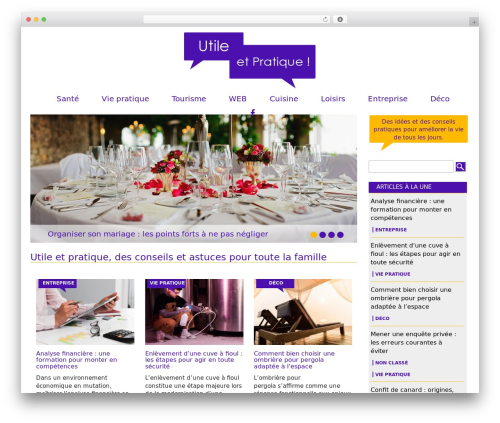 Theme BMS WordPress theme - utile-et-pratique.fr