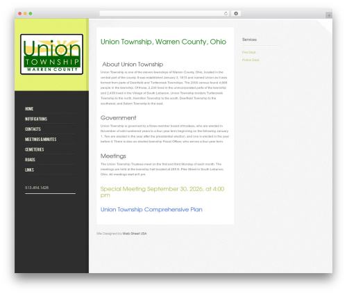 Themedy visual designer WordPress plugin - uniontownshipwarrencounty.com