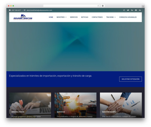TransPress WordPress theme - aduanasantos.com