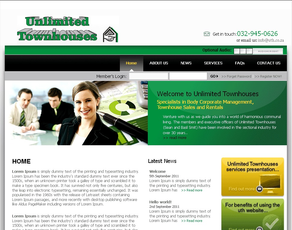 UTH Develop WordPress theme by Vidushi Infotech KPO Developer