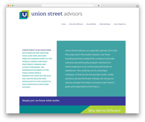 WordPress theme Divi - unionstreetadvisors.com