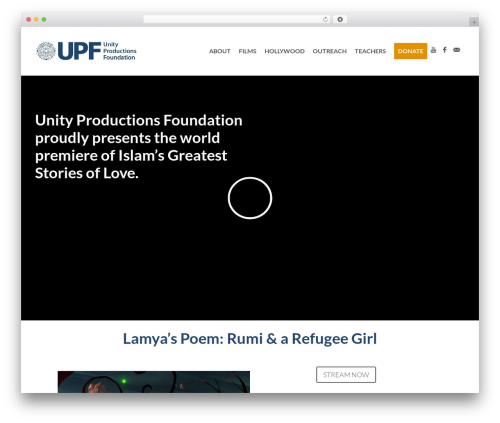 Social sharing block WordPress plugin - upf.tv