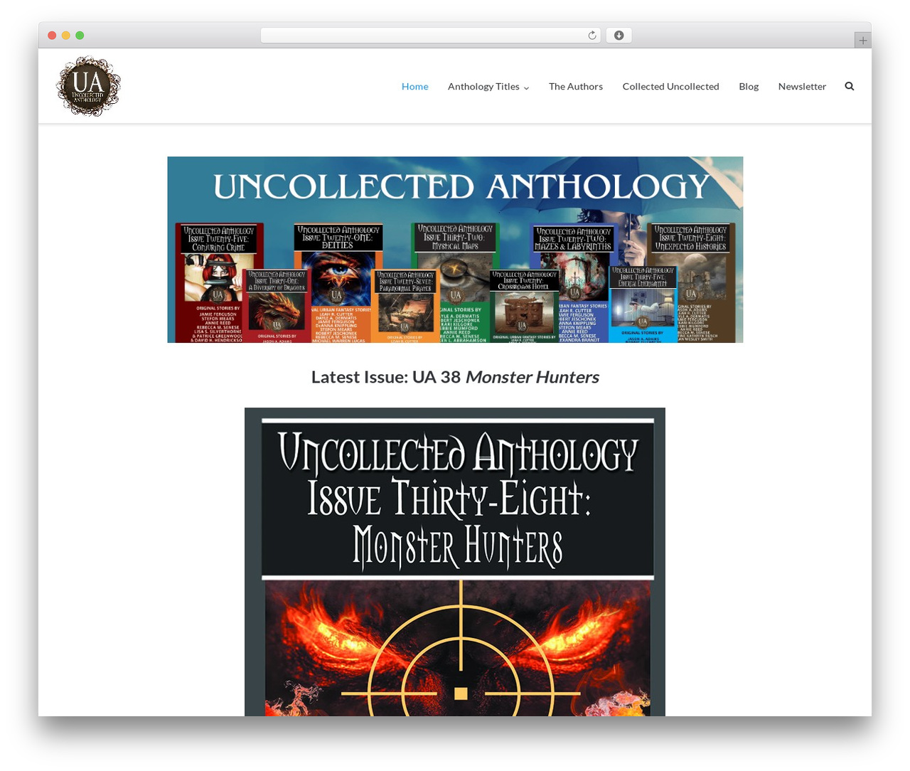 WordPress theme Ultra - uncollectedanthology.com