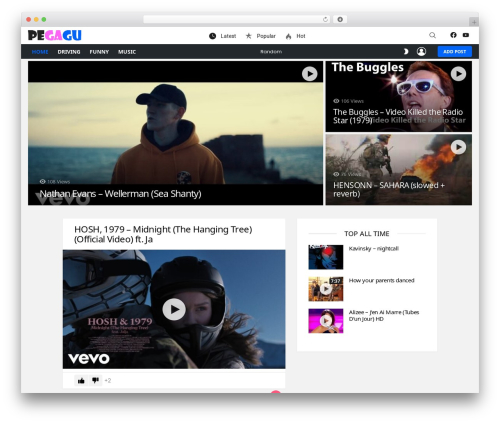Bimber WordPress theme - pegagu.com