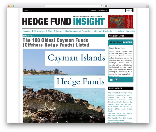 Catalyst best WordPress theme - hedgefundinsight.org
