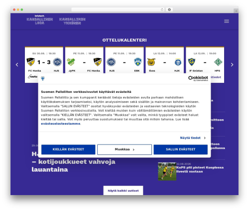 Everblox WordPress theme - kansallinenliiga.fi