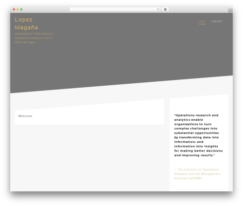 Oneline Lite WordPress theme - lopezmagana.com Oneline Lite WordPress theme - lopezmagana.com