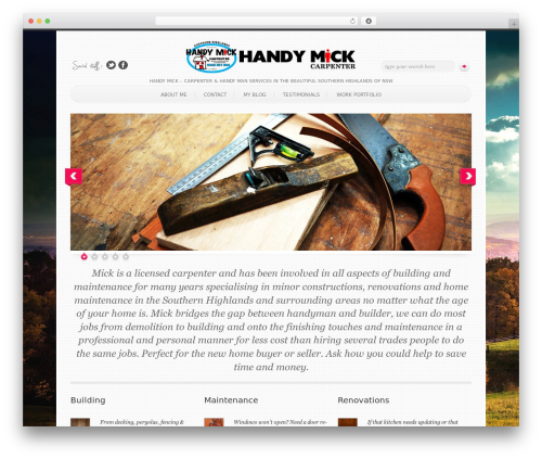 Theme WordPress SimplenBright - handymick.com.au
