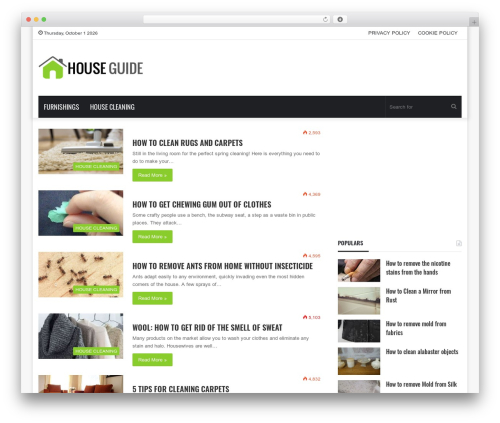 Wisely Guide WordPress theme - trendyhouseguide.com
