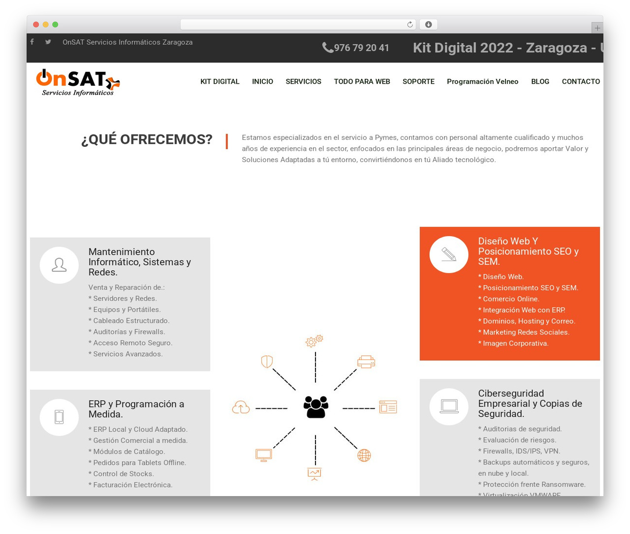 WordPress theme Maxhost - onsat.es
