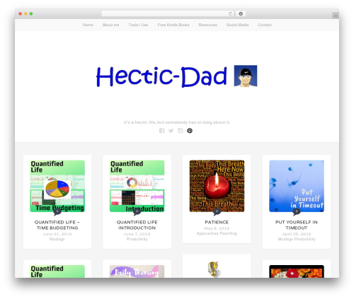 WordPress theme Stacker Lite - hectic-dad.com/hectic-dad