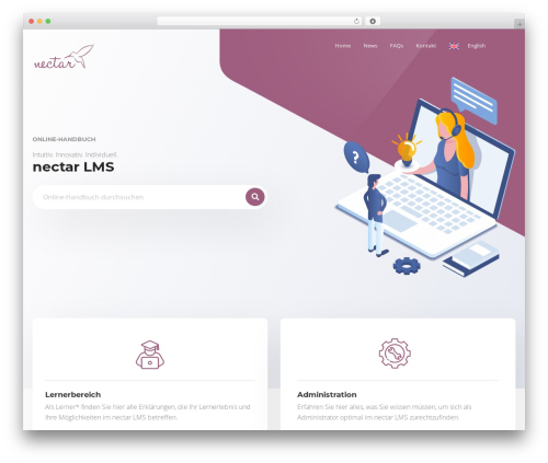 Modeltheme knowledge WordPress plugin - nectar-help.com