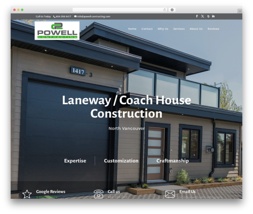 Divi best WordPress theme - laneway-coach-house-construction-north-vancouver.ca